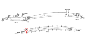東京メトロ／乃木坂駅／千代田線／№1駅看板・駅広告、位置図