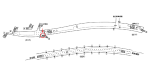 東京メトロ／乃木坂駅／千代田線／№23駅看板・駅広告、位置図