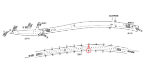 東京メトロ／乃木坂駅／千代田線／№14駅看板・駅広告、位置図