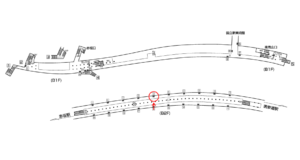 東京メトロ／乃木坂駅／千代田線／№5駅看板・駅広告、位置図