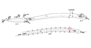 東京メトロ／乃木坂駅／千代田線／№10駅看板・駅広告、位置図