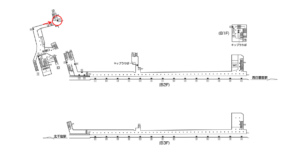 東京メトロ／町屋駅／千代田線／№44駅看板・駅広告、位置図