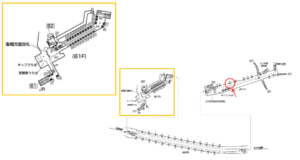 東京メトロ／新御茶ノ水駅／千代田線／№57駅看板・駅広告、位置図