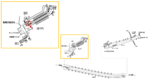 東京メトロ／新御茶ノ水駅／千代田線／№86駅看板・駅広告、位置図