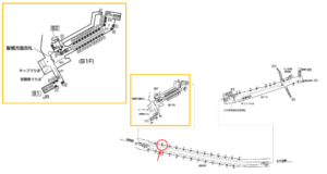東京メトロ／新御茶ノ水駅／千代田線／№2駅看板・駅広告、位置図