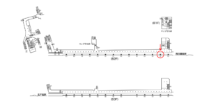 東京メトロ／町屋駅／千代田線／№13駅看板・駅広告、位置図