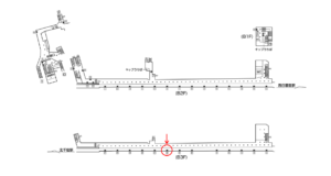 東京メトロ／町屋駅／千代田線／№22駅看板・駅広告、位置図