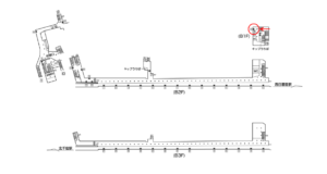 東京メトロ／町屋駅／千代田線／№33駅看板・駅広告、位置図