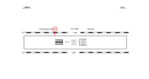 JR/八王子みなみ野駅/下り線側/№5駅看板・駅広告、位置図