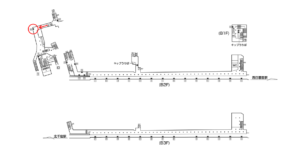 東京メトロ／町屋駅／千代田線／№32駅看板・駅広告、位置図