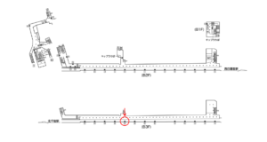 東京メトロ／町屋駅／千代田線／№23駅看板・駅広告、位置図