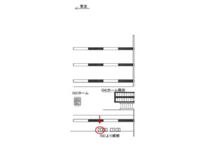 JR／東船橋駅／上り線側／№5駅看板・駅広告、位置図