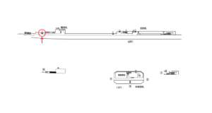 東京メトロ／北綾瀬駅／千代田線／№1駅看板・駅広告、位置図