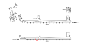 東京メトロ／町屋駅／千代田線／№24駅看板・駅広告、位置図