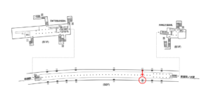 東京メトロ／湯島駅／千代田線／№16駅看板・駅広告、位置図