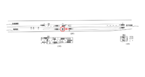 東京メトロ／綾瀬駅／千代田線／№13駅看板・駅広告、位置図