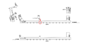東京メトロ／町屋駅／千代田線／№5駅看板・駅広告、位置図