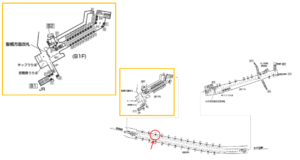 東京メトロ／新御茶ノ水駅／千代田線／№3駅看板・駅広告、位置図