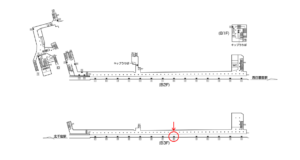 東京メトロ／町屋駅／千代田線／№20駅看板・駅広告、位置図