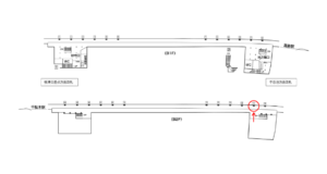 東京メトロ／根津駅／千代田線／№14駅看板・駅広告、位置図