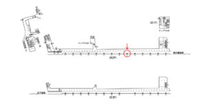 東京メトロ／町屋駅／千代田線／№9駅看板・駅広告、位置図