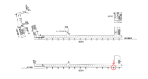 東京メトロ／町屋駅／千代田線／№16駅看板・駅広告、位置図