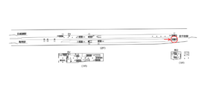 東京メトロ／綾瀬駅／千代田線／№1駅看板・駅広告、位置図