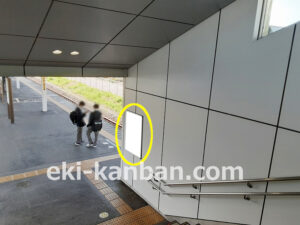 JR／袖ケ浦駅／ホーム階段／№4駅看板・駅広告、写真2