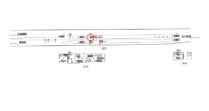 東京メトロ／綾瀬駅／千代田線／№4駅看板・駅広告、位置図