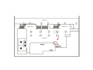 JR／幕張豊砂駅／幕張豊砂駅 横断幕① 7日間№7駅臨時広告・駅広告、位置図