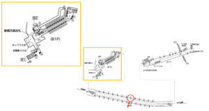東京メトロ／新御茶ノ水駅／千代田線／№8駅看板・駅広告、位置図