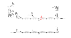東京メトロ／町屋駅／千代田線／№8駅看板・駅広告、位置図