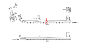 東京メトロ／町屋駅／千代田線／№7駅看板・駅広告、位置図