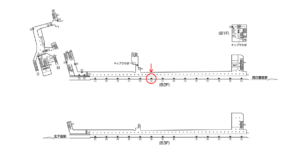 東京メトロ／町屋駅／千代田線／№6駅看板・駅広告、位置図