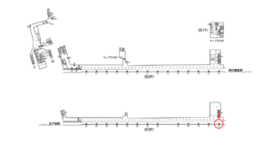 東京メトロ／町屋駅／千代田線／№15駅看板・駅広告、位置図