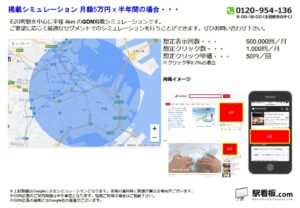 JR／石川町駅（元町・中華街）／駅ターゲティング・ジオターゲティング Google広告（GDN）Yahoo!広告（YDA）№YDA駅広告、位置図