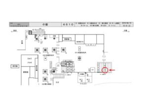 JR／小岩駅／ホーム階段／№11駅看板・駅広告、位置図