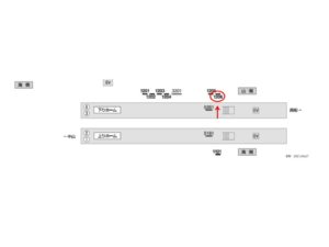 京成　東中山駅／／№1206駅看板・駅広告、位置図