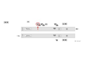 京成 東中山駅//№1201駅看板・駅広告、位置図