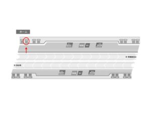 東葉高速　八千代中央駅／Ａ2№2駅看板・駅広告、位置図