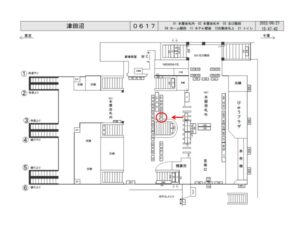 JR／津田沼駅／本屋改札内／№74駅看板・駅広告、位置図
