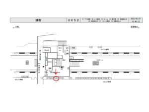 JR　鎌取駅／上り線側／№4駅看板・駅広告、位置図