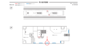 シーサイドライン／市大医学部駅／／№6駅看板・駅広告、位置図
