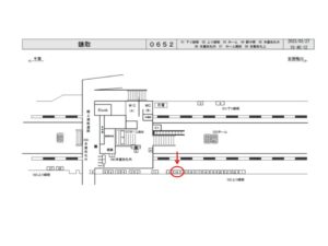 JR　鎌取駅／上り線側／№14駅看板・駅広告、位置図