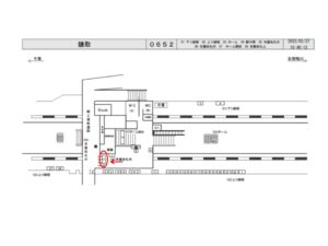 JR　鎌取駅／自動改札上／№1駅看板・駅広告、位置図