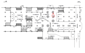JR／宇都宮駅／幹線改札外／№103駅看板・駅広告、位置図