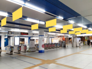 みなとみらい／みなとみらい駅／フラッグ広告 14日間№14駅臨時広告・駅広告、写真4