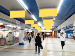 みなとみらい／みなとみらい駅／フラッグ広告 14日間№14駅臨時広告・駅広告、写真2