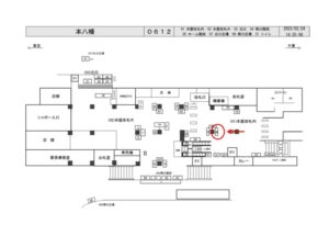 JR／本八幡駅／本屋改札内／№66駅看板・駅広告、位置図