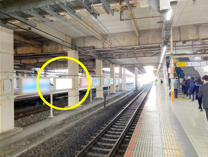 JR／茅ヶ崎駅／上り線側／№7駅看板・駅広告、写真1